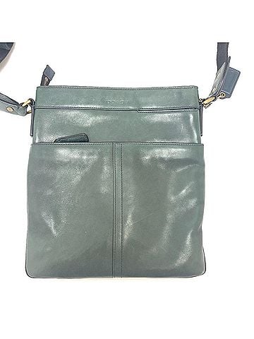 Coach COACH 70710 Flat Shoulder Bag Leather Men's Green T-240801-2 (view 1)