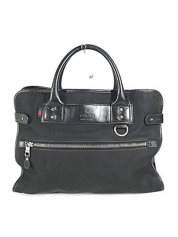 Gucci GUCCI 246410 Handbag Tote Bag Nylon Leather Men's Black (view 1)