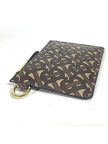 Burberry BURBERRY TB Wallet/Coin Case Wallet Coin Purse Pouch Leather Women's Brown D-240818-21 (view 2)