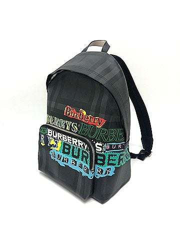 Burberry BURBERRY Burberry Graphic Check Backpack Bag Women's Grey (view 2)