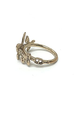 Christian Dior Christian Dior Dior Metamorphose Butterfly Ring, Metal, Women's, Gold, T-240901-15 (view 2)