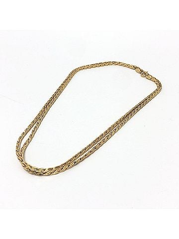 Christian Dior Christian Dior Dior Long Chain Necklace Metal Women's Gold T-240901-17 (view 2)
