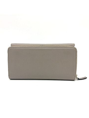 Gucci GUCCI Continental Wallet, Long Leather, Women's, Gray, T-240901-5 (view 1)