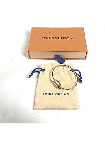 Louis Vuitton LOUIS VUITTON M00766 Bracelet Rigid LV Eclipse Bangle Metal Women's Gold G-240925-40 (view 1)