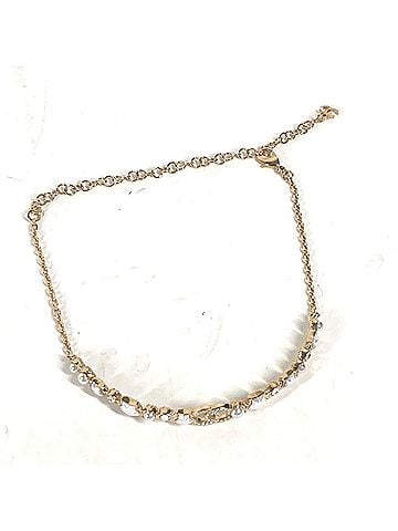 Chanel CHANEL B24C CC Coco Mark Star Chain Choker Rhinestone Necklace Metal Women's Gold G-240925-27 (view 1)