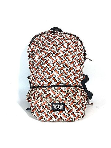 Burberry BURBERRY Body bag, waist pouch, belt TB backpack, rucksack, nylon, men's, women's, orange (view 1)