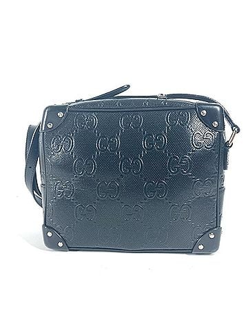 Gucci GUCCI 626363 Pochette GG Embossed Shoulder Bag Leather Men's Women's Black G-240925-15 (view 1)