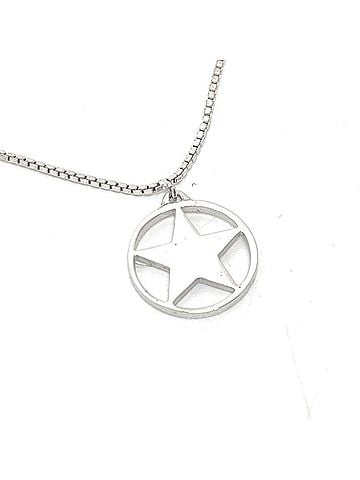 Christian Dior Christian Dior Dior Plate Star Chain Necklace Accessory GP Women's Silver T-241001-3 (view 1)