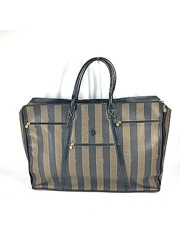 Fendi FENDI ZUCCA Extra Large Bag Travel Boston Leather Men's Brown (view 1)