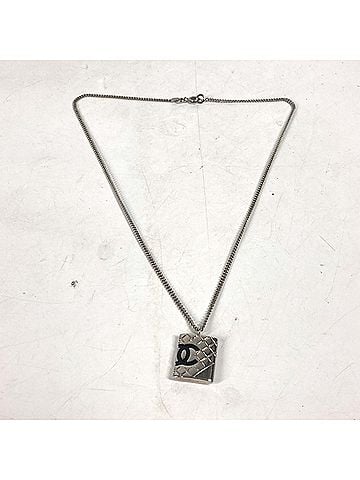 Chanel CHANEL 05A Cambon Line CC Coco Mark Chain Necklace Metal Women's Silver D-241105-13 (view 1)