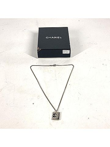 Chanel CHANEL 05A Cambon Line CC Coco Mark Chain Necklace Metal Women's Silver D-241105-13 (view 2)