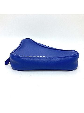 Balenciaga BALENCIAGA 476976 Triangle Clutch Bag Pouch Leather Women's Blue T-241101-1 (view 2)