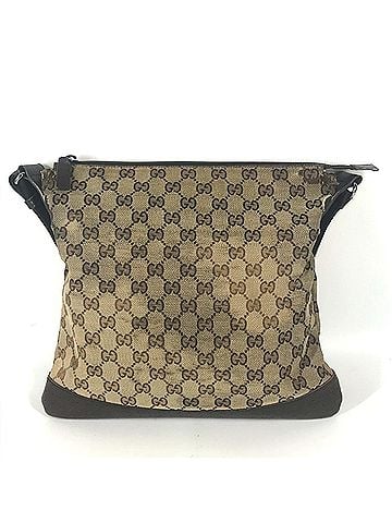 Gucci GUCCI 145857 GG Bag Shoulder Canvas Leather Men's Women's Beige G-241110-25 (view 2)