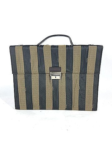Fendi FENDI Vintage Pecan Document Bag Briefcase Handbag Tote Business Nylon Leather Men's Brown (view 1)