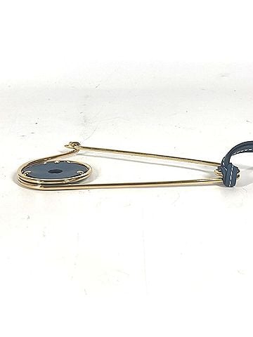 Loewe LOEWE Brooch Metal Leather Men's Women's Gold MO-241124-16 (view 2)