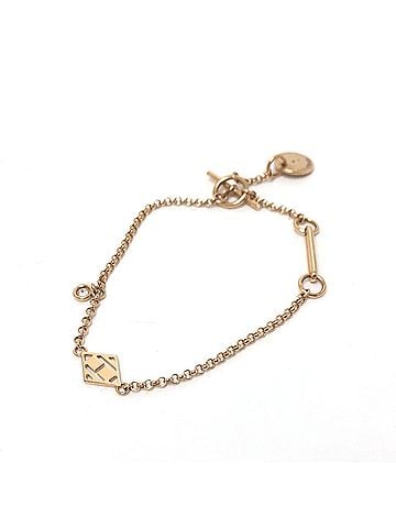 Hermès HERMES Hermes Bracelet Gunbird Clou de Sel H Bar Toggle Clasp K18PG Women's Gold (view 1)