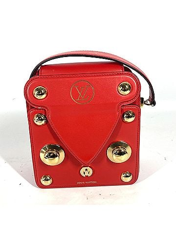 Louis Vuitton LOUIS VUITTON M82215 LV S Lock Bag XL Handbag Shoulder Leather Women's Rouge Red OT-241204-19 (view 1)