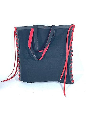 Christian Louboutin Christian Louboutin 3195149 Tote Bag CABALACE Shoelace Bicolor Shoulder Canvas Women's Black G-241210-39 (view 1)
