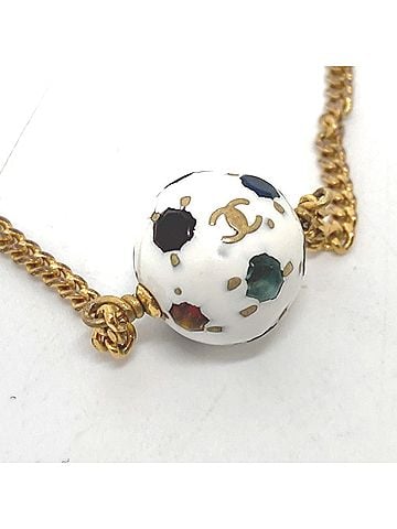 Chanel CHANEL 98P Coco Mark Soccer Accessory Bracelet Metal Women's Gold (view 2)