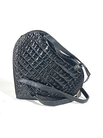 Fendi FENDI Vintage Heart Backpack Bag Rucksack Leather Women's Black (view 2)