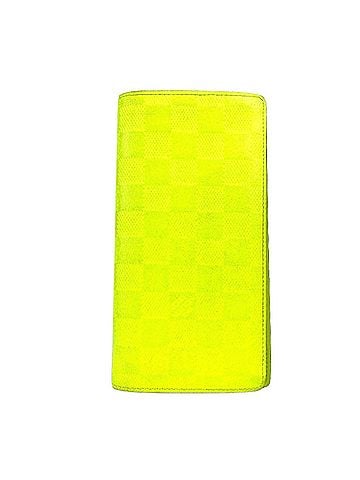 Louis Vuitton LOUIS VUITTON N62230 Damier Infini Portefeuille Brazza Long Wallet Bi-fold Leather Men's Women's Yellow (view 2)