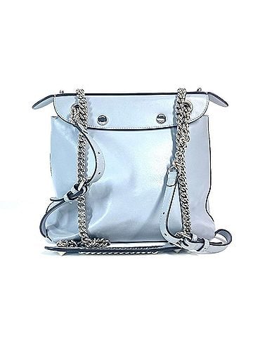 Fendi FENDI 8BZ042 Toe School 3WAY Handbag Chain Bag Backpack Leather Women's Blue (view 2)