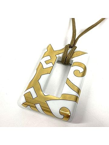 Hermès HERMES Hermes Accessories Ceramic Necklace Porcelain Women's White (view 1)