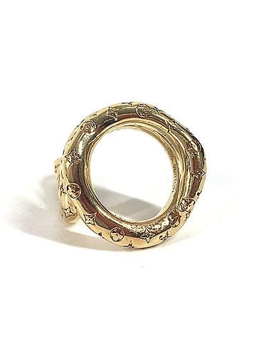 Louis Vuitton LOUIS VUITTON Louis Vuitton Trioberg Tentacool Nanogram Ring Accessories Rings Metal Women's Gold (view 2)