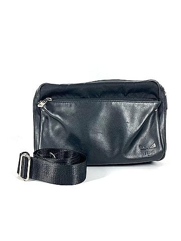 Fendi FENDI 7VA411 Monster Eye Logo FANTASTIC Crossbody Bag Handbag Pochette Shoulder Nylon Leather Men's Women's Black (view 1)