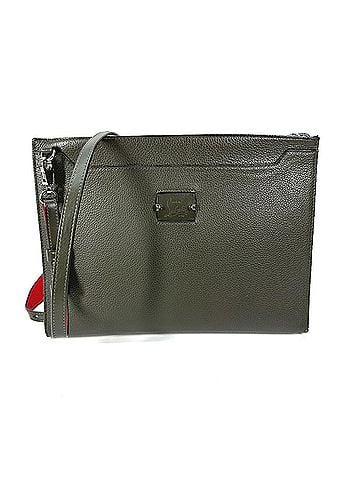 Christian Louboutin Christian Louboutin Logo 2WAY Bag Pochette Clutch Shoulder Leather Men Women Khaki (view 1)