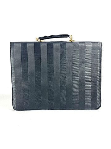 Fendi FENDI Vintage Pecan Logo Tote Bag Handbag Briefcase Business Leather Men's Women's Black (view 2)