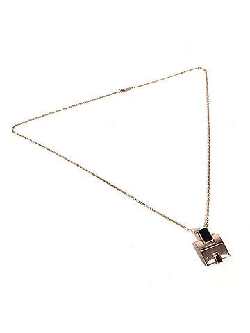 Hermès HERMES Hermes Accessories Eileen Chain H Logo Necklace Metal Women's Black (view 2)