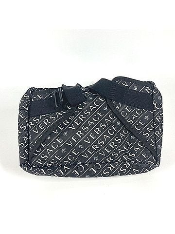 Versace Versace Two-Tone Logo Medusa Crossbody Belt Bag, Nylon Waist Body Men's/Women's, Black (view 2)