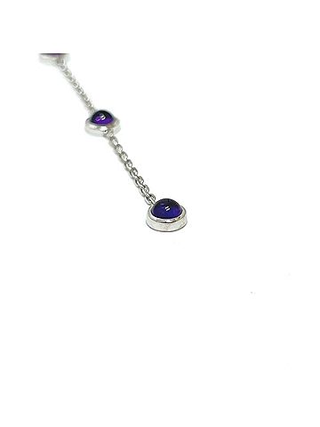 Gucci GUCCI Gucci K18WG Amethyst Accessory Necklace Women's Silver (view 2)