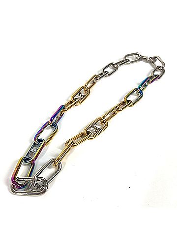 Louis Vuitton LOUIS VUITTON M80177 Collier Signature Chain Accessory Necklace Metal Men's Multicolor (view 2)