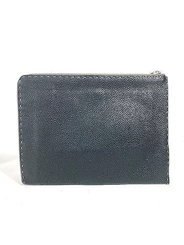 Fendi FENDI Selleria Logo Pouch Bag Clutch Leather Men's Black (view 2)