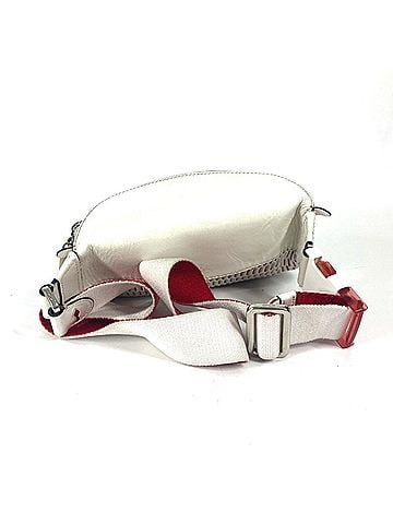 Christian Louboutin Christian Louboutin Marie Jane Logo Mesh Bag Belt Cross Shoulder Body Leather Men Women White (view 2)