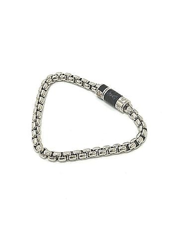 Louis Vuitton LOUIS VUITTON M63107 Monogram Eclipse Bracelet Chain Men's Silver (view 2)