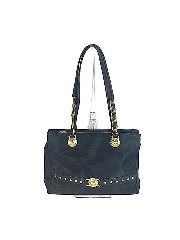 Versace Versace Sunburst Sun God Tote Bag, Chain Shoulder Nylon, Women's, Black (view 1)