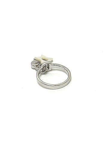 Christian Dior Christian Dior Star Heart Ring, Women's, Silver, Like New (view 2)