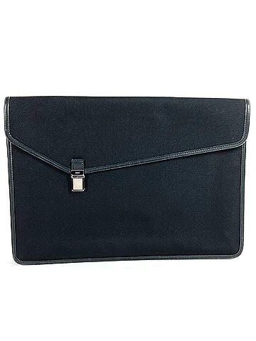 Gucci GUCCI 108841 Logo Bag Pouch Second Document Clutch Nylon Leather Men's Women's Black (view 1)