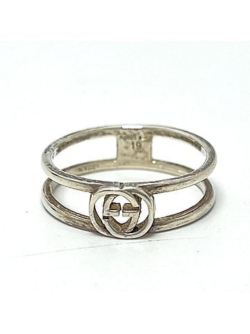 Gucci GUCCI Interlocking G Ring, SV925, Women's Silver (view 1)