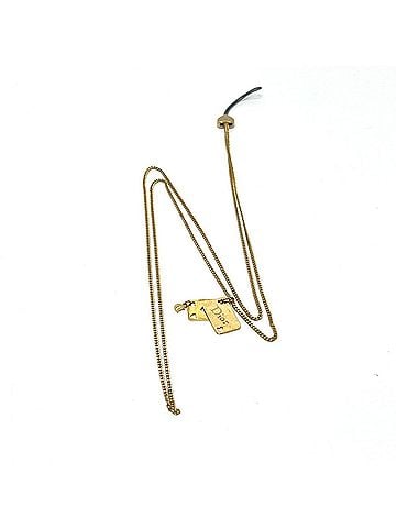 Christian Dior Christian Dior Dior Trump Chain Necklace, Accessory, Strap, Metal, Women's, Gold (view 1)