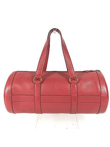 Hermès HERMES Vintage Mini Arty Boston Bag, Ardennes Cylindrical Handbag, Red, for Men and Women (view 2)
