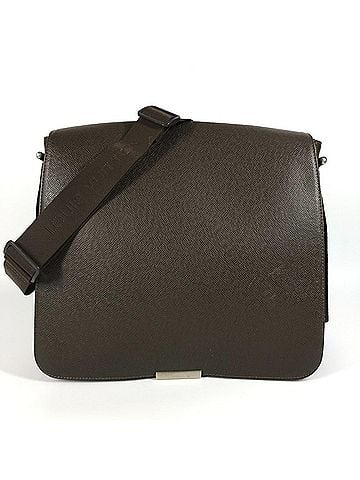 Louis Vuitton LOUIS VUITTON Taiga Victor M30148 Crossbody Flap Messenger Bag, Leather and Nylon, Grizzly Brown, for Men Women (view 1)