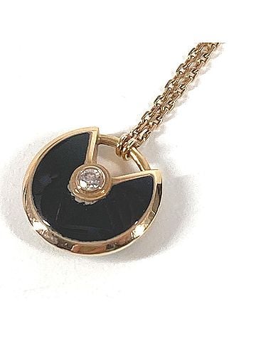 Cartier CARTIER Amulette de Cartier 1P Diamond XS Chain Necklace, 18K Gold, Au750, Women's (view 1)