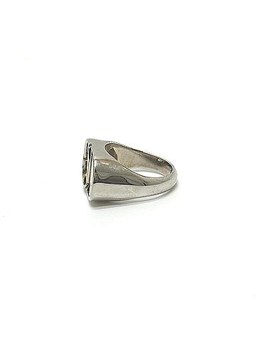 Christian Dior Christian Dior Dior CD Fashion Accessory Jewelry Cursive Ring, Women's, Silver (view 2)