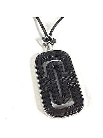 Bvlgari BVLGARI Bvlgari Choker Logo Parentesi Leather Cord Necklace for Men and Women in Black (view 1)