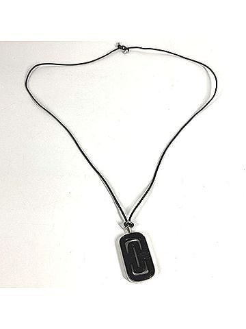 Bvlgari BVLGARI Bvlgari Choker Logo Parentesi Leather Cord Necklace for Men and Women in Black (view 2)