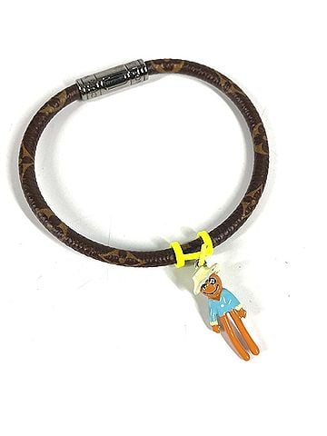 Louis Vuitton LOUIS VUITTON MP286E Monogram Canvas Hang It Mascot Bangle Bracelet for Men, Brown (view 1)